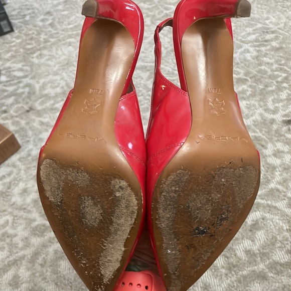 Via Spiga red patent leather low/ medium heel - Picture 5 of 5